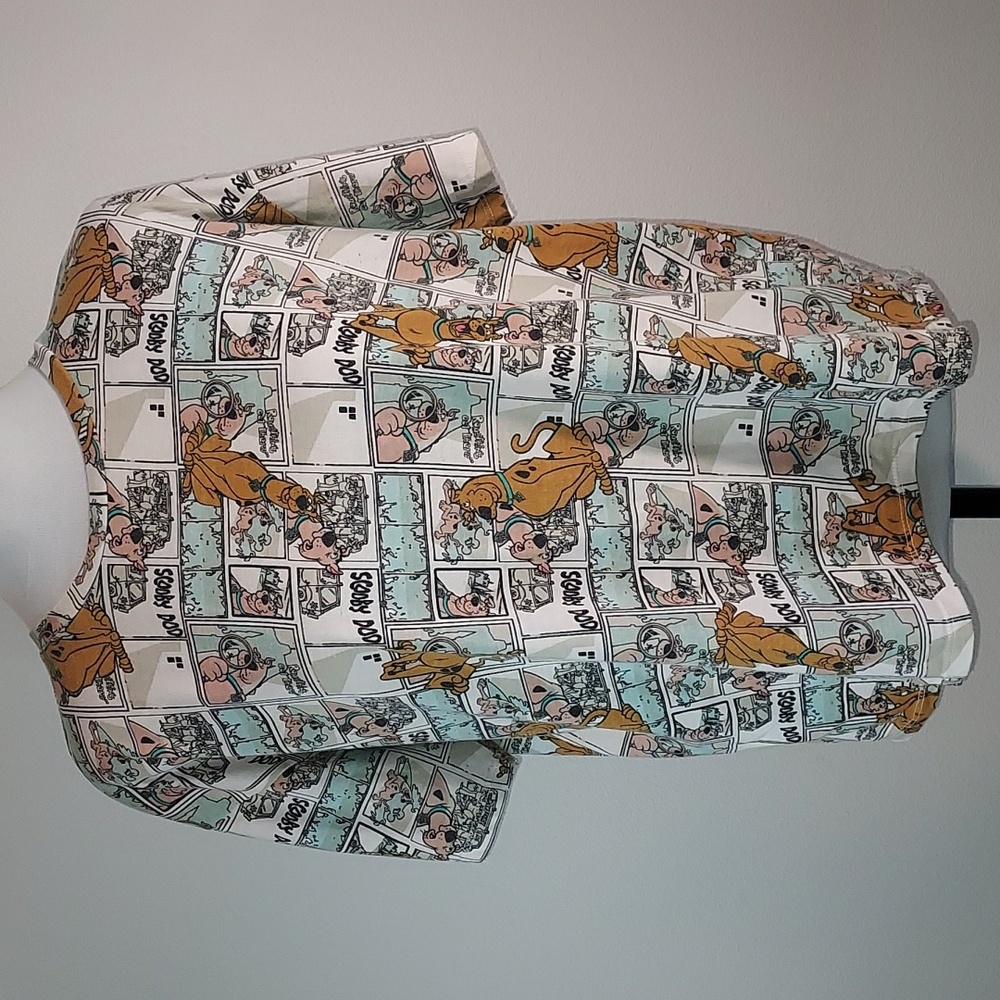 Scooby-Doo All Over Comic Graphic Cotton Poly Short Sleeve T-Shirt Size XL 15-17